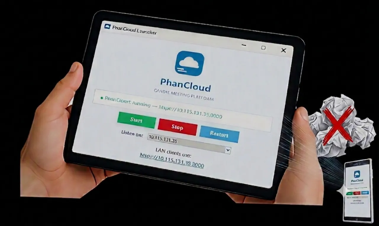 PhantomCloud智慧無紙暨儲存會議系統